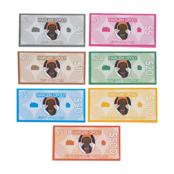 Harlem-opoly Money Refill Pack - Replacement Supply for Harlem-opoly Board Game, 7 Denominations, Quality Durable Paper with Classic Colorful Design - Image 2
